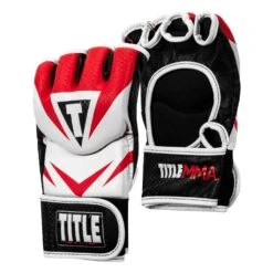 TITLE MMA Command Pro Fight Gloves 25 TITLE MMA Command Pro Fight Gloves -Titleboxing Shop XMCPFG RD WH 002