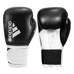 Adidas Hybrid 100 Boxing Gloves -Titleboxing Shop adih100 bk wh 001 2