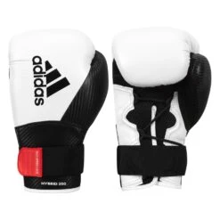 Adidas Hybrid 250 Training Gloves -Titleboxing Shop adih250tg wh bk 1 1