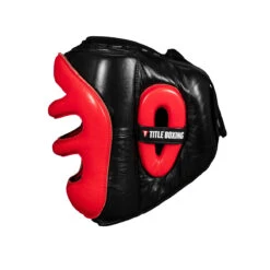 TITLE Boxing Adaptable Low Contact Headgear -Titleboxing Shop alchg2 bk rd 2 1
