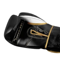 TITLE Boxeo Mexican Leather Training Gloves Quatro -Titleboxing Shop batge4 bk wh 5 1 1