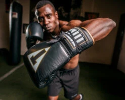 TITLE Boxeo Mexican Leather Lace Training Gloves Quatro -Titleboxing Shop batgl4 bk 2 1