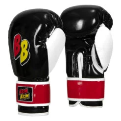 BOOM BOOM Boxing Silencer Youth Bag Gloves -Titleboxing Shop bbybgs bk wh rd 02