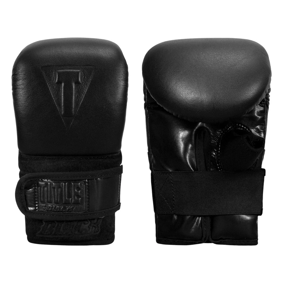 TITLE Black Old School Leather Pro Bag Gloves 3 TITLE Black Old School Leather Pro Bag Gloves