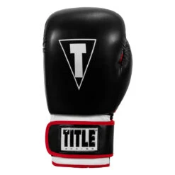 TITLE Boxing Leather Big League Bag Gloves -Titleboxing Shop blbg2 bk rd 03