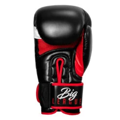 TITLE Boxing Leather Big League Bag Gloves -Titleboxing Shop blbg2 bk rd 04