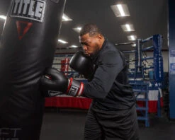 TITLE Boxing Leather Big League Bag Gloves -Titleboxing Shop blbg2 bk rd wh 3 2