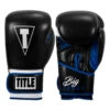 TITLE Boxing Leather Big League Training Gloves 1 TITLE Boxing Leather Big League Training Gloves -Titleboxing Shop bltg2 bk bl 01