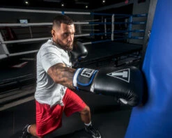 TITLE Boxing Leather Big League Training Gloves 17 TITLE Boxing Leather Big League Training Gloves -Titleboxing Shop bltg2 bk bl wh 4 1