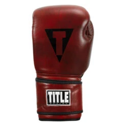 TITLE Boxing Blood Red Leather Bag Gloves -Titleboxing Shop brbg rd 003 4