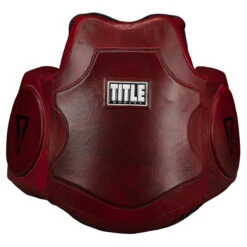TITLE Boxing Blood Red Leather Body Protector -Titleboxing Shop brmmbp rd 2
