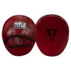 TITLE Boxing Blood Red Leather Punch Mitts 2 TITLE Boxing Blood Red Leather Punch Mitts -Titleboxing Shop brmmpm rd 1