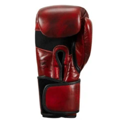 TITLE Boxing Blood Red Leather Training Gloves -Titleboxing Shop brtg rd 004