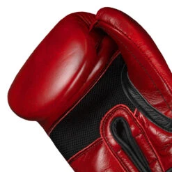 TITLE Boxing Blood Red Leather Training Gloves -Titleboxing Shop brtg rd 005