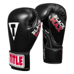 TITLE Classic Black Max Boxing Gloves -Titleboxing Shop cbmbg2 02