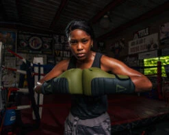 TITLE Boxing Combat Bag Gloves -Titleboxing Shop combg gn bk 1 2