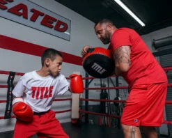 TITLE Classic Round Punch Shield V2 -Titleboxing Shop cpsh2 bk rd 1