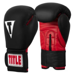 TITLE Classic Fitness Boxing Gloves -Titleboxing Shop crbg bk rd 02