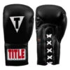 TITLE Classic Leather Lace Training Gloves 2.0 -Titleboxing Shop ctsgl2 bk 01