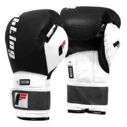 Fighting S2 GEL Power Sparring Gloves -Titleboxing Shop fspgsg bk wh 002