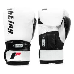 Fighting S2 GEL Power Sparring Gloves -Titleboxing Shop fspgsg wh bk 001