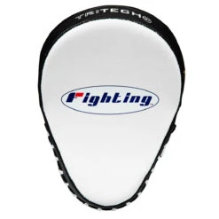 Fighting Tri-Tech Curved Mitts 9 Fighting Tri-Tech Curved Mitts -Titleboxing Shop fsppm wh bk 2 2