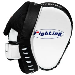 Fighting Tri-Tech Curved Mitts 10 Fighting Tri-Tech Curved Mitts -Titleboxing Shop fsppm wh bk 3 2