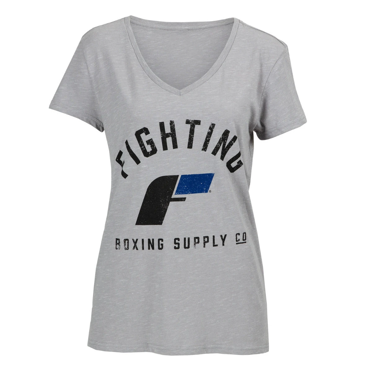 Fighting Women's Distressed V-Neck Tee 6 Fighting Women's Distressed V-Neck Tee - Image 4