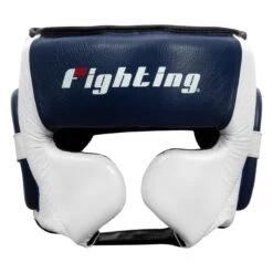 Fighting Force Leather Training Headgear -Titleboxing Shop ftghgt wh bl bk 2 1