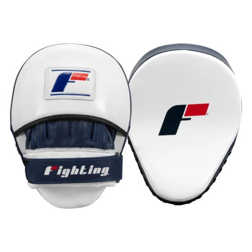 Fighting Force Leather Punch Mitts -Titleboxing Shop ftgpm wh bl bk 1
