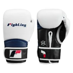 Fighting Ferocity Leather Training Gloves 25 Fighting Ferocity Leather Training Gloves -Titleboxing Shop ftgtg wh bk bl 1 1