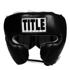 TITLE Boxing Leather Sparring Headgear -Titleboxing Shop fthg bk 2
