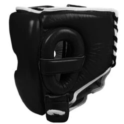 TITLE Boxing Leather Sparring Headgear -Titleboxing Shop fthg bk 3