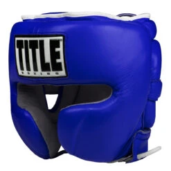 TITLE Boxing Leather Sparring Headgear -Titleboxing Shop fthg bl 1