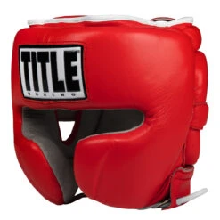 TITLE Boxing Leather Sparring Headgear -Titleboxing Shop fthg rd 1
