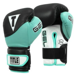 TITLE Boxing Gel Suspense V2T Training Gloves -Titleboxing Shop gstgev2t bk tq 02