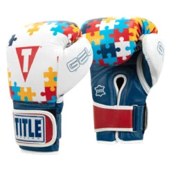 TITLE Boxing Gel World V2T Limited Edition Autism Awareness Bag Gloves -Titleboxing Shop gtwbgle2 2 1
