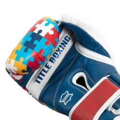 TITLE Boxing Gel World V2T Limited Edition Autism Awareness Bag Gloves -Titleboxing Shop gtwbgle2 5 1