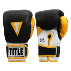 TITLE Boxing Gel World V2T Bag Gloves -Titleboxing Shop gtwbgv2t bk ye 01 2