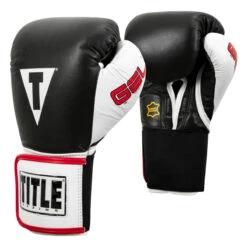 TITLE Boxing Gel World Elastic Training Gloves -Titleboxing Shop gtwge bk 02