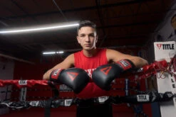 TITLE Boxing Gel Victor Sparring Gloves -Titleboxing Shop gvsg bk wh rd 1