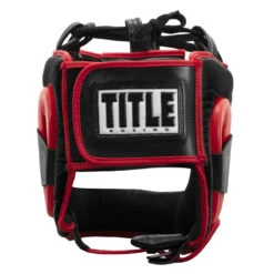 TITLE Boxing Face Saver Headgear -Titleboxing Shop hfsg bk rd 4 1