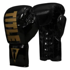 TITLE Boxing Inferno Intensity Lace Training Gloves -Titleboxing Shop itgli bk gd 02