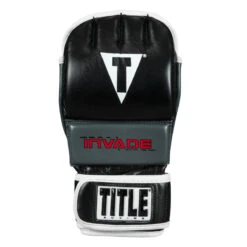 TITLE Boxing Invade Wrist Wrap Heavy Bag Gloves 2.0 -Titleboxing Shop iwhbg2 bk wh 3 1