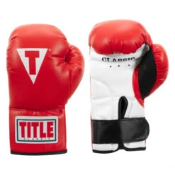 TITLE Classic Kid & Youth Boxing Gloves 2.0 -Titleboxing Shop kglv2 rd wh bk 01