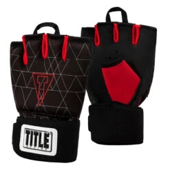 TITLE Boxing Defender Sublimated Glove Wraps -Titleboxing Shop ksgw bk rd 2 1