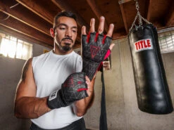 TITLE Boxing Defender Sublimated Glove Wraps -Titleboxing Shop ksgw bk rd 1 1