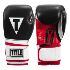 TITLE Boxing Premium Leather Performance Training Gloves 22 TITLE Boxing Premium Leather Performance Training Gloves -Titleboxing Shop lptg bk wh rd 001