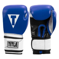 TITLE Boxing Premium Leather Performance Training Gloves 23 TITLE Boxing Premium Leather Performance Training Gloves -Titleboxing Shop lptg bl wh bk 001
