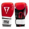 TITLE Boxing Premium Leather Performance Training Gloves -Titleboxing Shop lptg rd wh bk 001